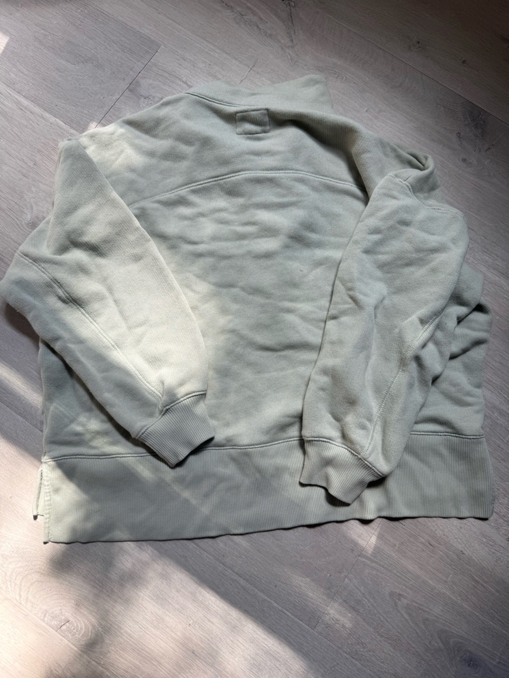 American Eagle muted green pullover oversized sweatshirt size small - Picture 2 of 4